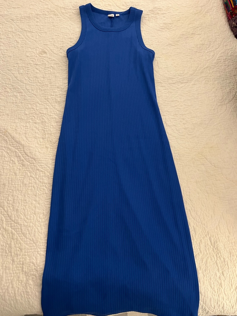 GAP Sleeveless Ribbed  Dress in Cobalt Blue